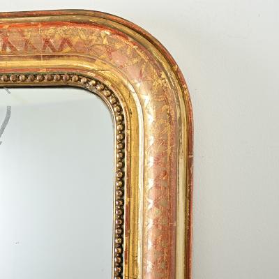 French 19th Century Louis Philippe Gilt Mantel Mirror