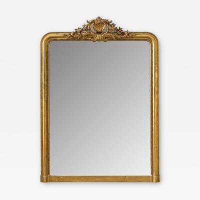 French 19th Century Louis Philippe Gilt Mantel Mirror