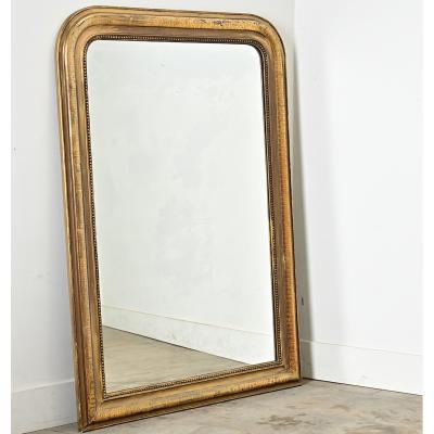 French 19th Century Louis Philippe Gilt Mirror