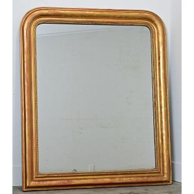 French 19th Century Louis Philippe Gold Gilt Mirror