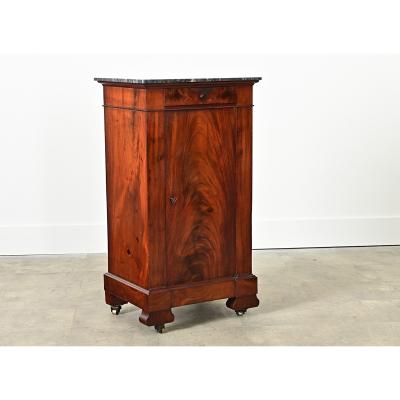 French 19th Century Louis Philippe Mahogany Bedside Table