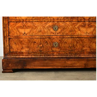 French 19th Century Louis Philippe Marble Top Commode