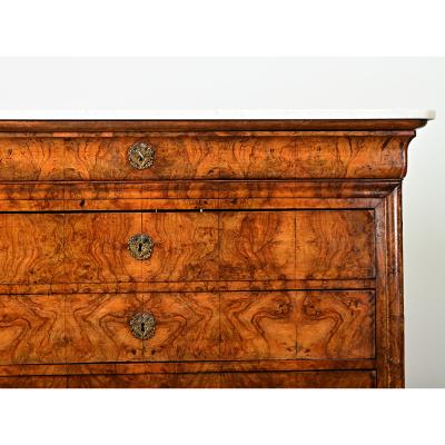 French 19th Century Louis Philippe Marble Top Commode