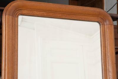 French 19th Century Louis Philippe Oak Mirror