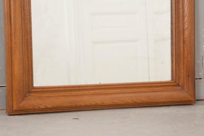 French 19th Century Louis Philippe Oak Mirror