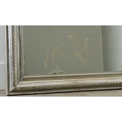 French 19th Century Louis Philippe Silver Gilt Mirror