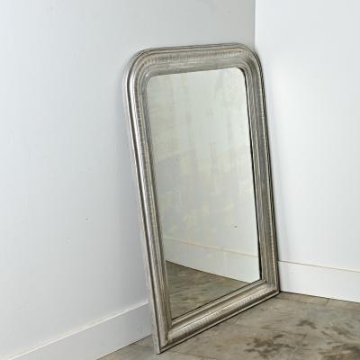 French 19th Century Louis Philippe Silver Gilt Mirror
