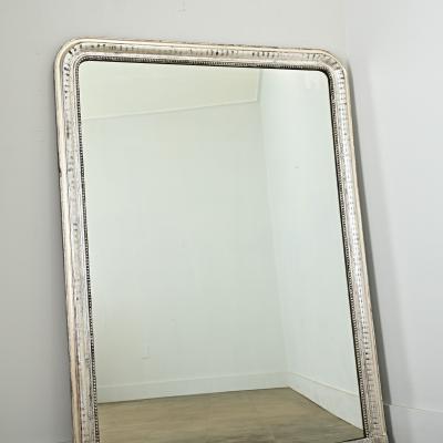 French 19th Century Louis Philippe Silver Gilt Mirror