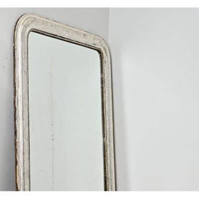French 19th Century Louis Philippe Silver Gilt Mirror