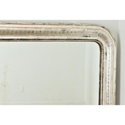 French 19th Century Louis Philippe Silver Gilt Mirror
