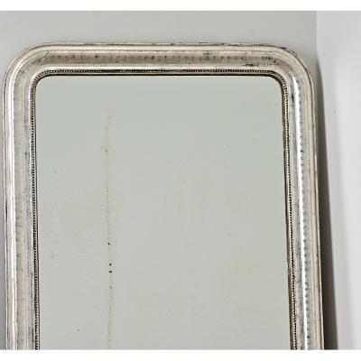 French 19th Century Louis Philippe Silver Gilt Mirror