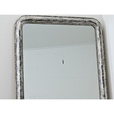 French 19th Century Louis Philippe Silver Gilt Mirror