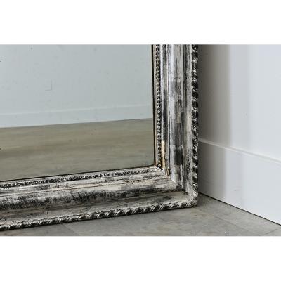French 19th Century Louis Philippe Silver Gilt Mirror