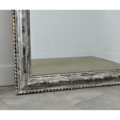 French 19th Century Louis Philippe Silver Gilt Mirror
