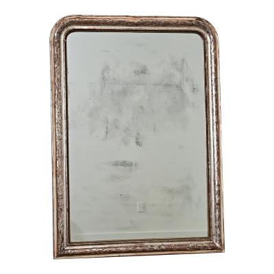 French 19th Century Louis Philippe Silver Gilt Mirror