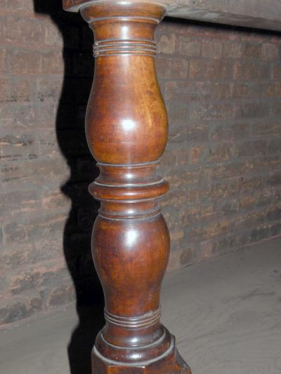 French 19th Century Louis Philippe Walnut Long Dining Center Console Table