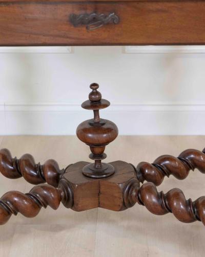 French 19th Century Louis XIII Style Walnut Table