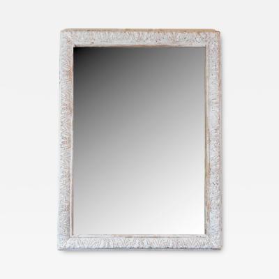 French 19th Century Louis XIV Style Carved Wood and Stucco Mirror