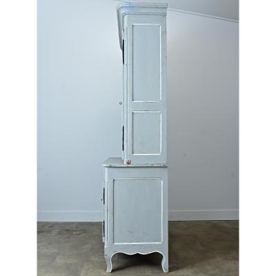 French 19th Century Louis XV Painted Buffet a Deux Corps