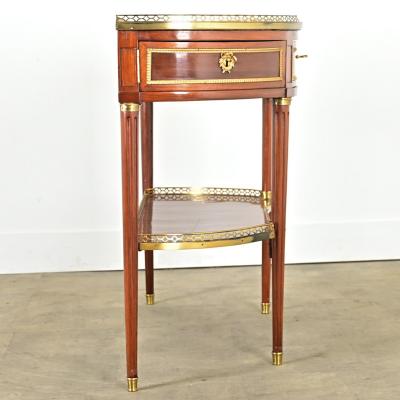 French 19th Century Louis XVI Mahogany Demilune Console