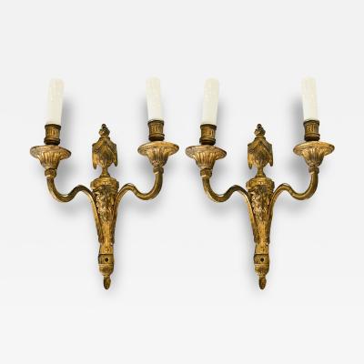 French 19th Century Louis XVI Style Bronze Sconces