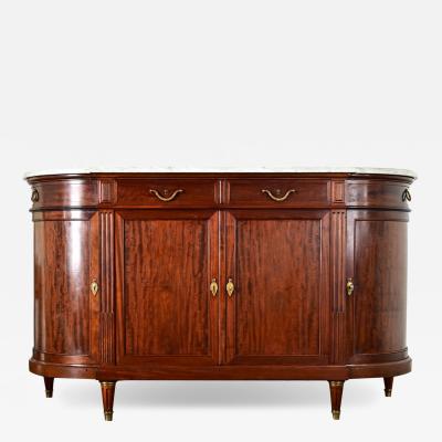 French 19th Century Louis XVI Style Demilune Enfilade