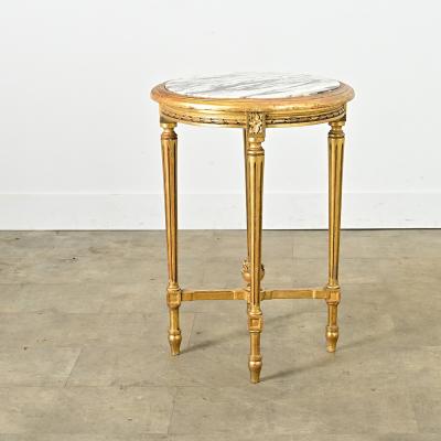 French 19th Century Louis XVI Style Gilt Gu ridon
