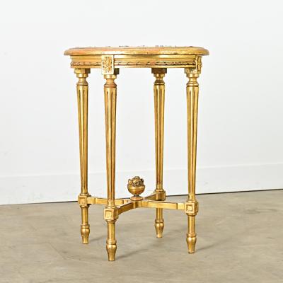 French 19th Century Louis XVI Style Gilt Gu ridon