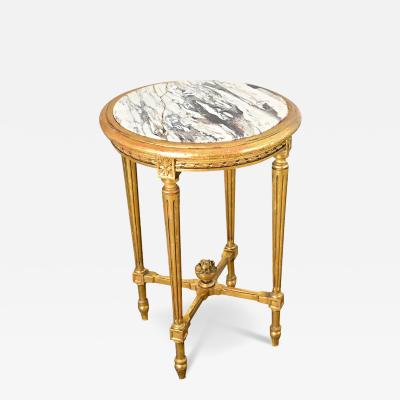 French 19th Century Louis XVI Style Gilt Gu ridon