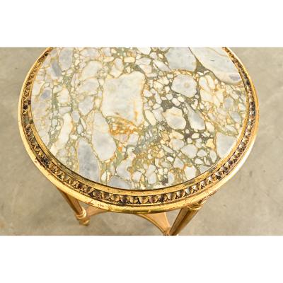 French 19th Century Louis XVI Style Gilt Gueridon