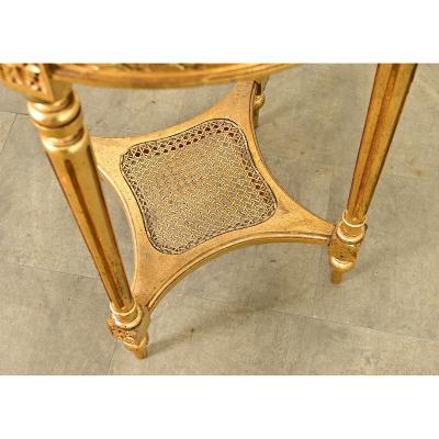 French 19th Century Louis XVI Style Gilt Gueridon