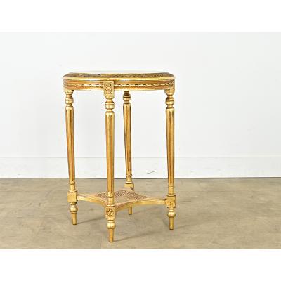 French 19th Century Louis XVI Style Gilt Gueridon