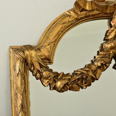 French 19th Century Louis XVI Style Gilt Mirror