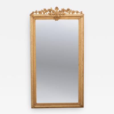 French 19th Century Louis XVI Style Giltwood Mirror