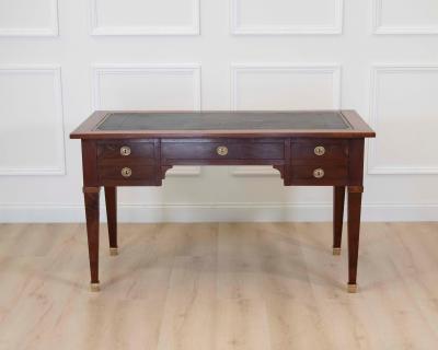French 19th Century Louis XVI Style Leather Top Desk
