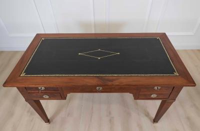 French 19th Century Louis XVI Style Leather Top Desk
