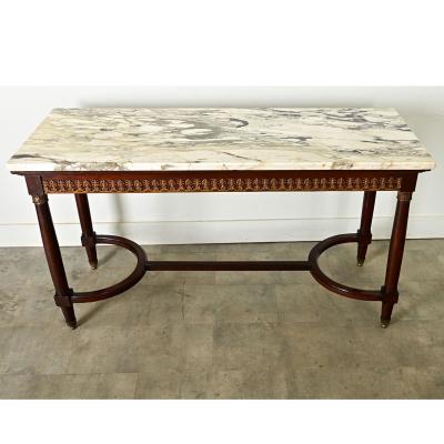 French 19th Century Louis XVI Style Mahogany Center Table