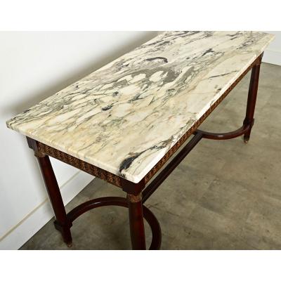 French 19th Century Louis XVI Style Mahogany Center Table