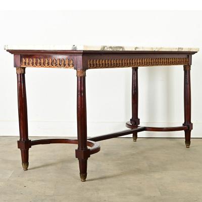 French 19th Century Louis XVI Style Mahogany Center Table