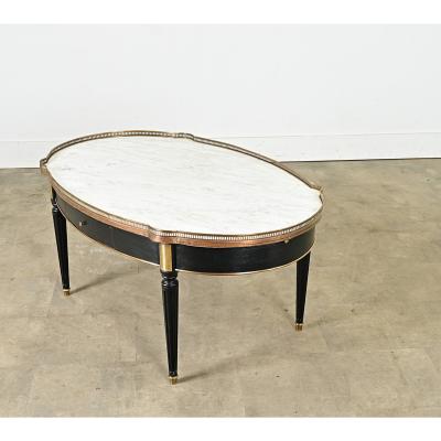French 19th Century Louis XVI Style Oval Coffee Table
