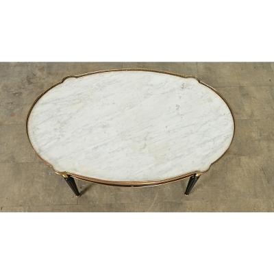 French 19th Century Louis XVI Style Oval Coffee Table