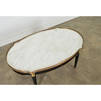 French 19th Century Louis XVI Style Oval Coffee Table