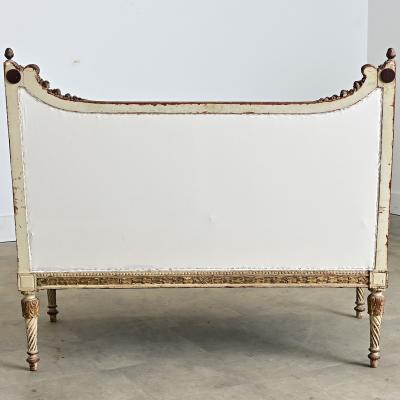 French 19th Century Louis XVI Style Parcel Gilt Canap 