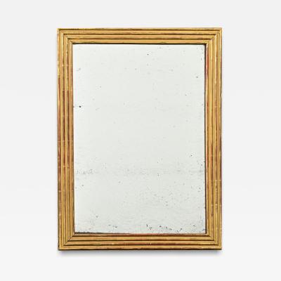 French 19th Century Louis XVI Style Reeded Gilt Mirror