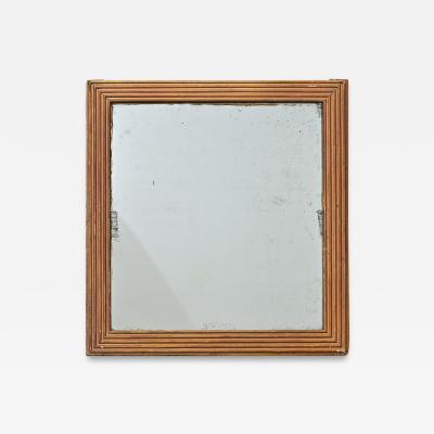 French 19th Century Louis XVI Style Reeded Gilt Mirror