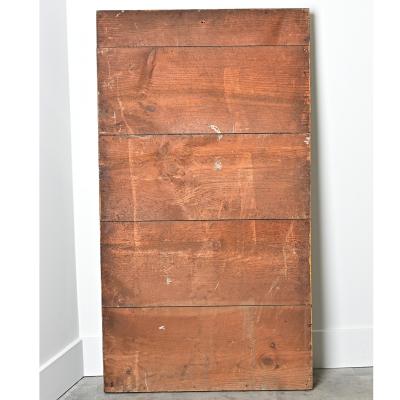 French 19th Century Louis XVI Style Reeded Gilt Mirror with Double Plates