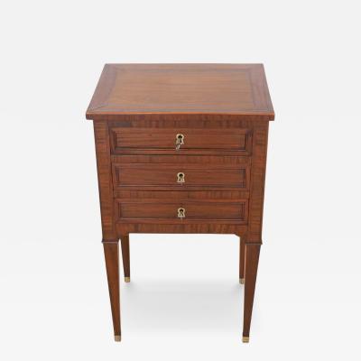 French 19th Century Louis XVI Style Side Table with Fitted Mirror