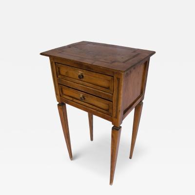 French 19th Century Louis XVI Style Side Table with Trompe l il Inlay