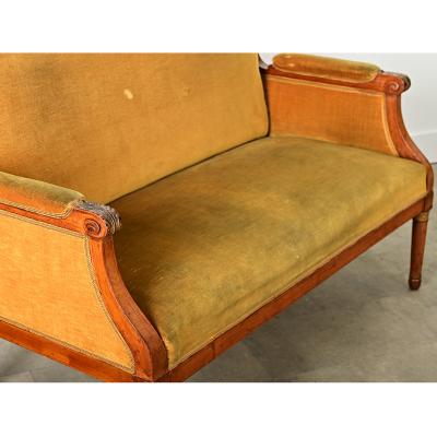 French 19th Century Louis XVI Tall Back Settee