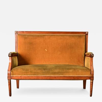 French 19th Century Louis XVI Tall Back Settee